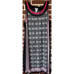 Catherines Sleeveless Stretchy Dress Lace Neckline Size 3X